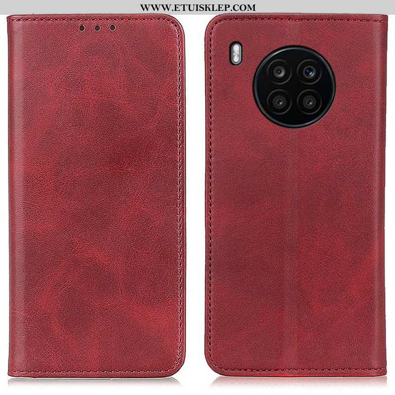 Etui Na Telefon do Honor 50 Lite Etui Folio Elegancka Dwoina Skórzana